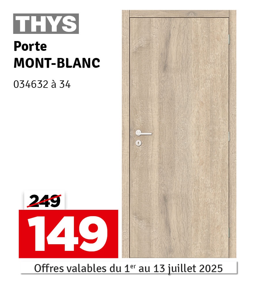Bloc porte Mont Blanc THYS